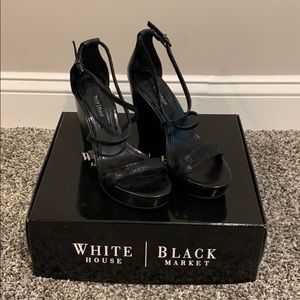 White House black market wedge sandals